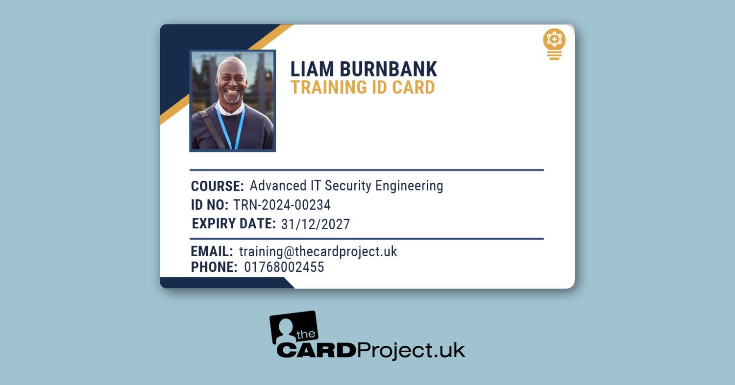 Training ID Card - Navy and Gold